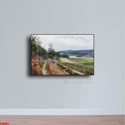 Download file ảnh gốc Tranh sơn dầu phong cảnh châu âu CA6934 để in ấn