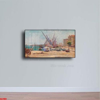 Tải về hình ảnh gốc Tranh sơn dầu phong cảnh châu âu CA7001 sắc nét