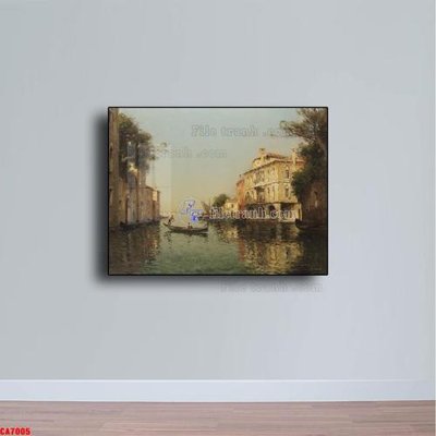 File ảnh Tranh sơn dầu phong cảnh châu âu CA7005 (gốc) in Hiflex