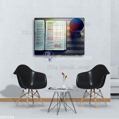 File tranh File tranh treo quán cà phê CF5030 (gốc) chủ đề thành phố