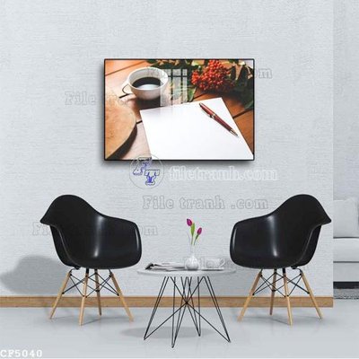 Chi tiết file ảnh File tranh treo quán cà phê CF5040 sắc nét