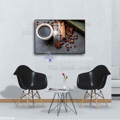 Download file ảnh gốc File tranh treo quán cà phê CF5044 để in ấn
