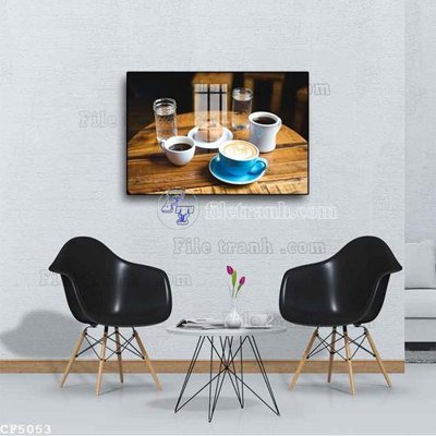 File in trần File tranh treo quán cà phê CF5053 (bản gốc) trời sao