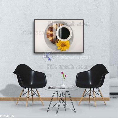 File tranh File tranh treo quán cà phê CF5055 (bản gốc) treo phòng ăn