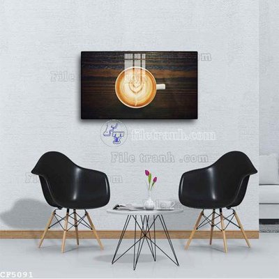 File tranh File tranh treo quán cà phê CF5091 (bản gốc) treo phòng ăn