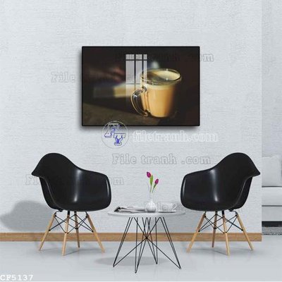 Download file File tranh treo quán cà phê CF5137 (chuẩn in) chất lượng cao