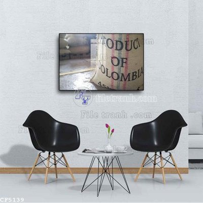 File gốc in ấn File tranh treo quán cà phê CF5139 độ phân giải cao