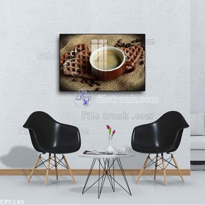 File gốc File tranh treo quán cà phê CF5145 (thiết kế) độc quyền