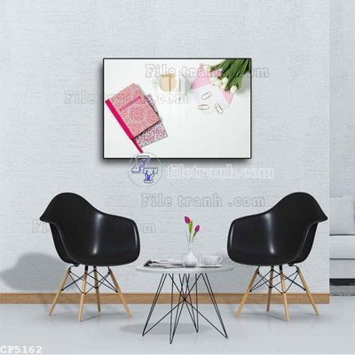 File tranh File tranh treo quán cà phê CF5162 (gốc) in trên kính