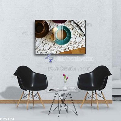 Download file tranh File tranh treo quán cà phê CF5174 (file gốc PSD)