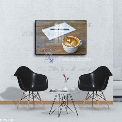 Download file ảnh gốc File tranh treo quán cà phê CF5230 để in ấn