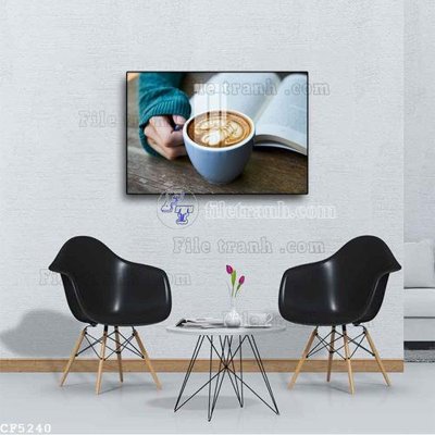 File gốc File tranh treo quán cà phê CF5240 (Filetranh.com) File tranh treo quán cà phê CF5240