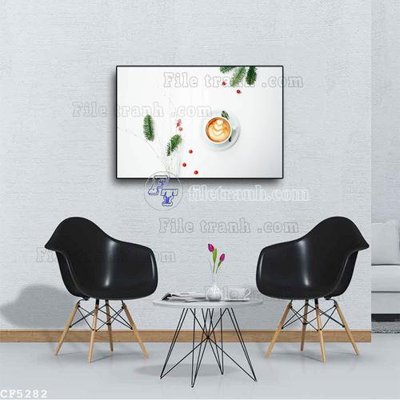 File PSD File tranh treo quán cà phê CF5282 (nguyên bản) cho thiết kế