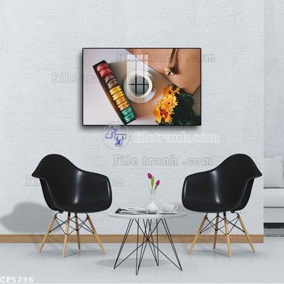 Tải file File tranh treo quán cà phê CF5286 (ảnh gốc) in tráng gương