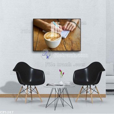 File tranh gốc File tranh treo quán cà phê CF5287 (bản quyền) độc đáo