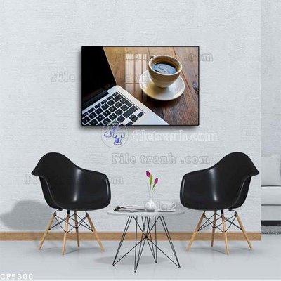 File tranh File tranh treo quán cà phê CF5300 (ảnh gốc) in trần nhà