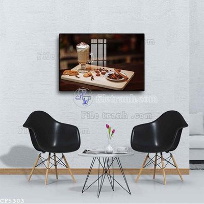 Mua file tranh gốc File tranh treo quán cà phê CF5303 tại Filetranh.com