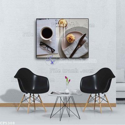 File in mica File tranh treo quán cà phê CF5308 (ảnh gốc) đẹp