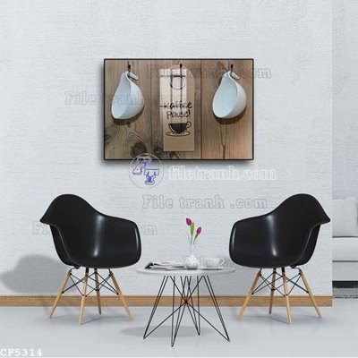 File tranh trang trí File tranh treo quán cà phê CF5314 (file gốc)