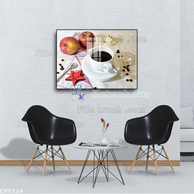 File gốc File tranh treo quán cà phê CF5324 (vector) cho in ấn