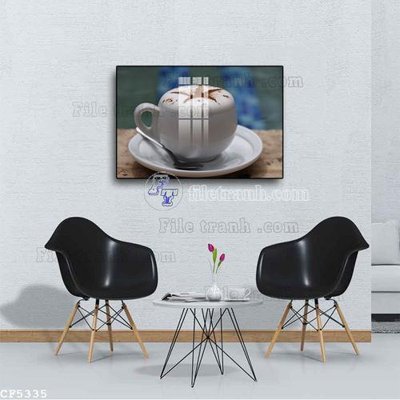 Download file File tranh treo quán cà phê CF5335 (chất lượng in ấn)