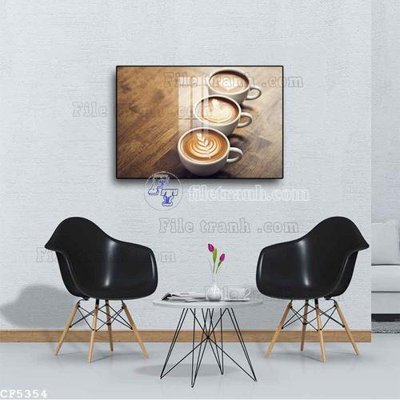 File tranh File tranh treo quán cà phê CF5354 (gốc) in backlit film