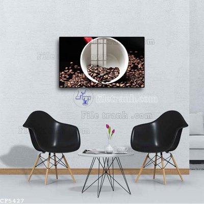 File tranh gốc File tranh treo quán cà phê CF5427 (bản quyền) file PSD