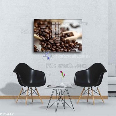 File gốc File tranh treo quán cà phê CF5442 (vector) cho in ấn