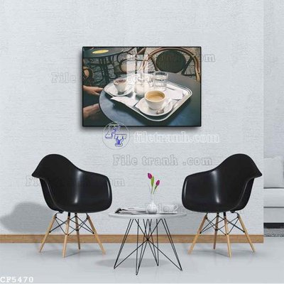 File in lụa File tranh treo quán cà phê CF5470 (phong cảnh) File tranh treo quán cà phê CF5470