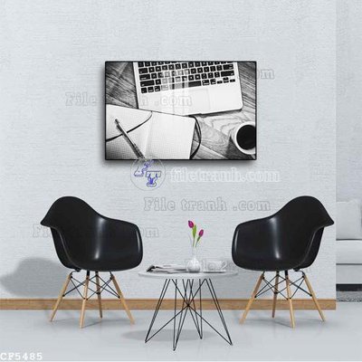 File tranh File tranh treo quán cà phê CF5485 (gốc) chủ đề con người