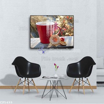 Download file gốc File tranh treo quán cà phê CF5499 (in lụa) cao cấp