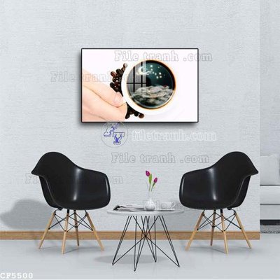 File in ấn File tranh treo quán cà phê CF5500 (bản gốc) cao cấp