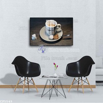 File gốc File tranh treo quán cà phê CF5549 (phong cách) cổ điển