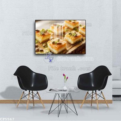 File ảnh File tranh treo quán cà phê CF5567 (gốc) in PP, decal