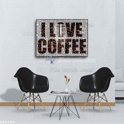 File gốc in ấn File tranh treo quán cà phê CF5589 chuẩn màu CMYK