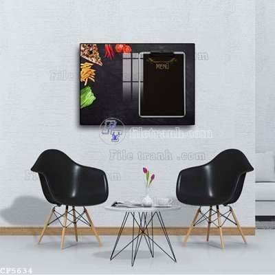 File tranh File tranh treo quán cà phê CF5634 (gốc) chủ đề con người