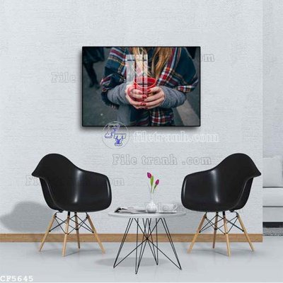 File gốc File tranh treo quán cà phê CF5645 (trang trí) cho phòng khách