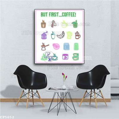 File PSD File tranh treo quán cà phê CF5652 (bản gốc) chất lượng nhất