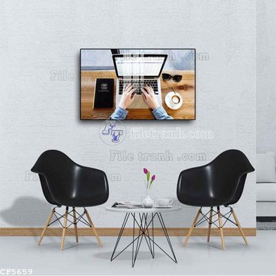 File gốc File tranh treo quán cà phê CF5659 (dành cho trang trí nội thất)