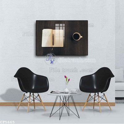 File tranh File tranh treo quán cà phê CF5665 (bản gốc) in canvas