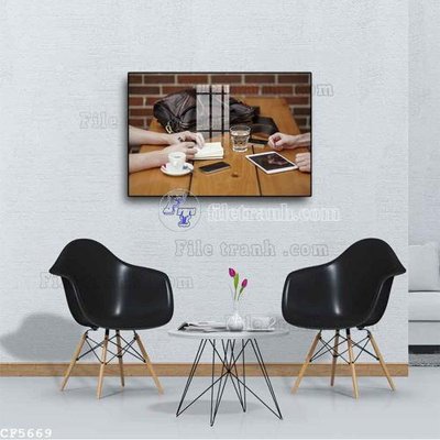 File gốc File tranh treo quán cà phê CF5669 (dành cho quảng cáo)