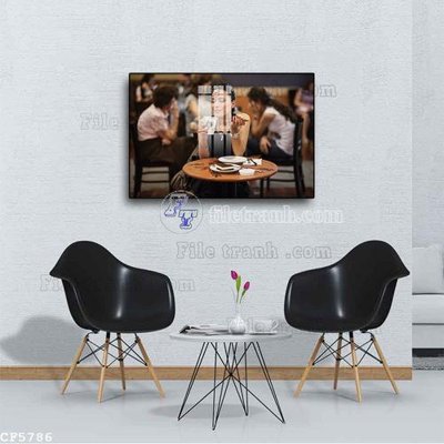 File gốc File tranh treo quán cà phê CF5786 (ảnh chi tiết) để in ấn