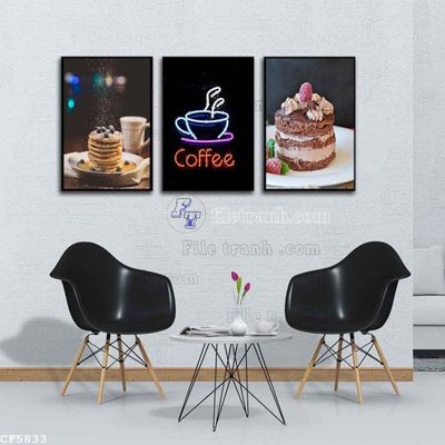 File tranh quảng cáo File tranh treo quán cà phê CF5833 (download file gốc)