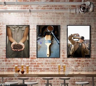 File ảnh File tranh treo quán cà phê CF5846 (gốc) dùng in Pano