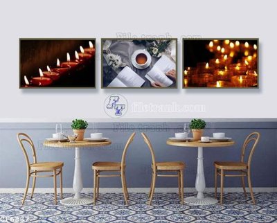 Download file gốc File tranh treo quán cà phê CF5887 (in mica) trang trí