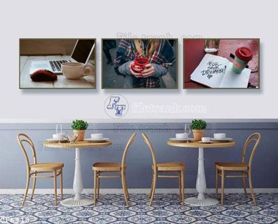 Download file tranh PSD File tranh treo quán cà phê CF5918 để chỉnh sửa