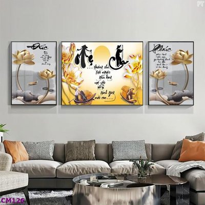 File tranh File tranh thư pháp cha mẹ CM126 (ảnh gốc) cho in ấn kỹ thuật số