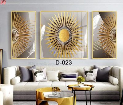 File ảnh File tranh bộ hiện đại D-023 (gốc) in PP, decal