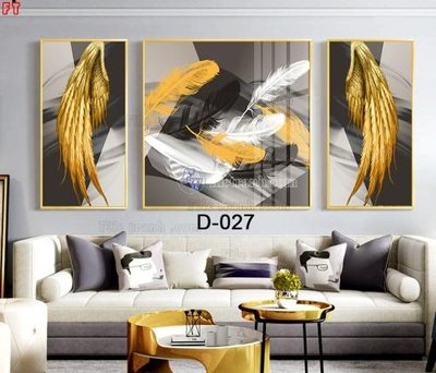 File in lụa File tranh bộ hiện đại D-027 (chất lượng cao) File tranh bộ hiện đại D-027