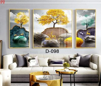 File gốc in mica File tranh bộ hiện đại D-098 chất lượng